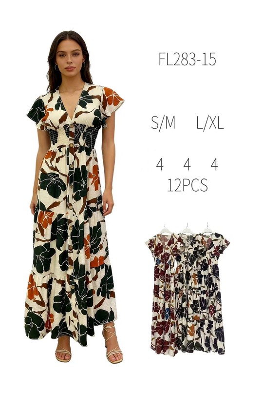 Robes longues Femme Couleurs mélangées J STARS FL283-15 Efashion Paris