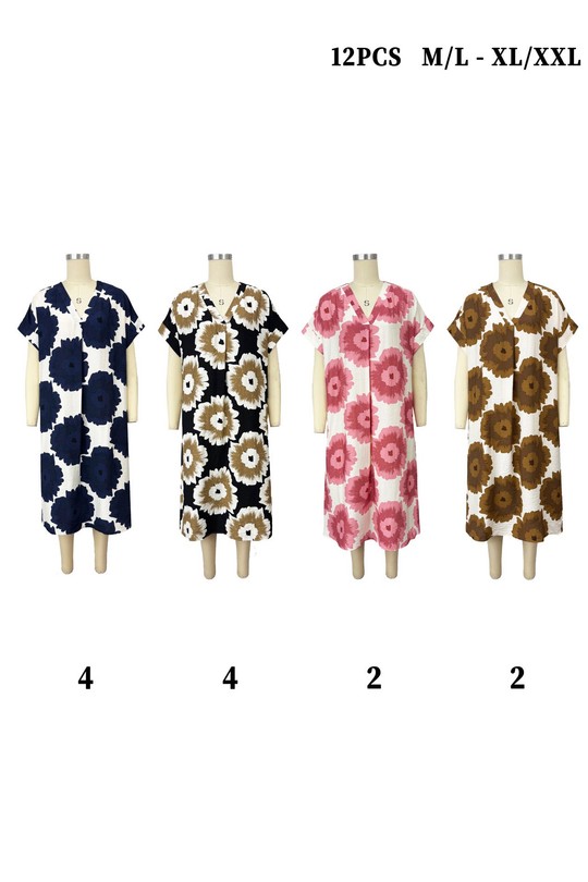 Robes mi-longues Femme Couleurs mélangées J STARS LA15-10 Efashion Paris