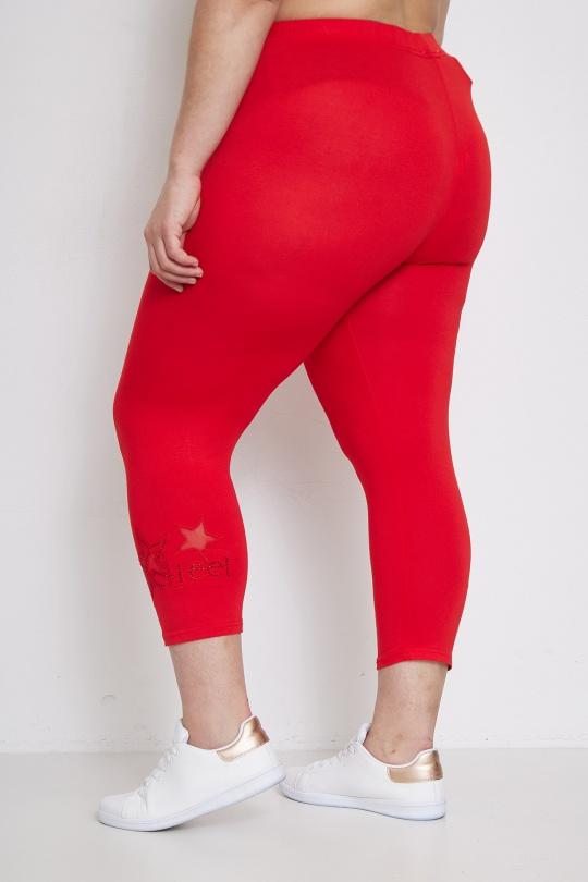 Leggings  Femme Rouge Pomme Rouge B209A Efashion Paris