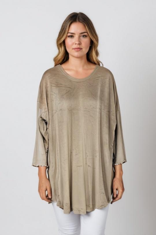 Tuniques Femme Beige Pomme Rouge T6351 Efashion Paris