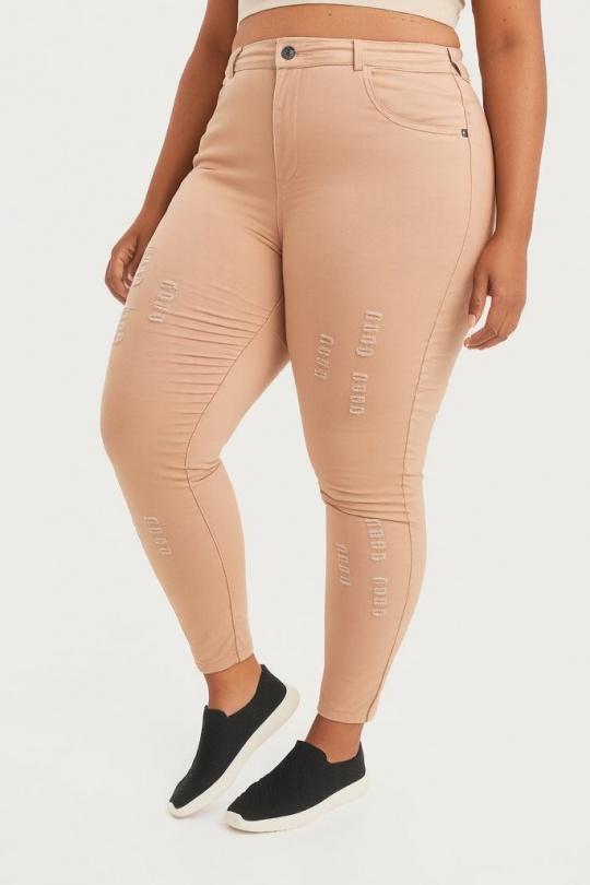 Vaqueros Mujer Beige Pomme Rouge B201 Efashion Paris
