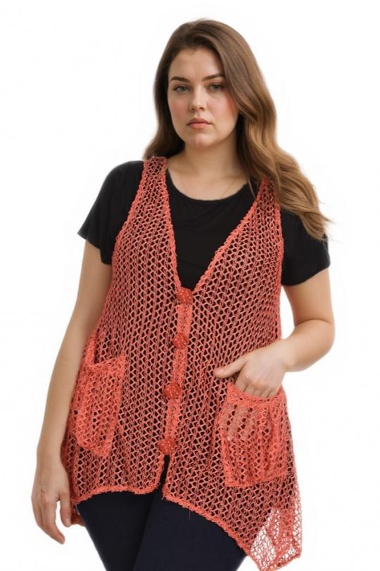 Cardigan Donna Pink Pomme Rouge A318 Efashion Paris