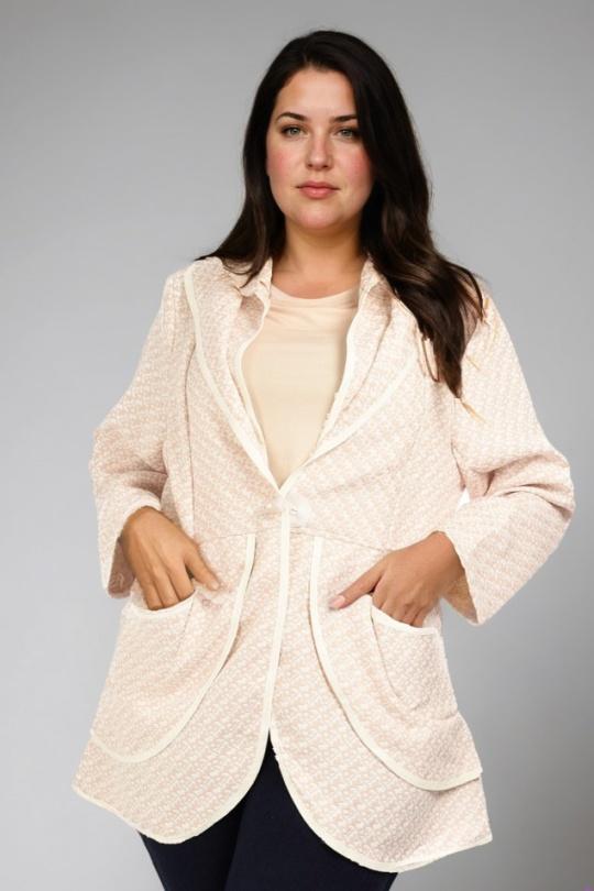 Jackets Women Beige Pomme Rouge A531 Efashion Paris