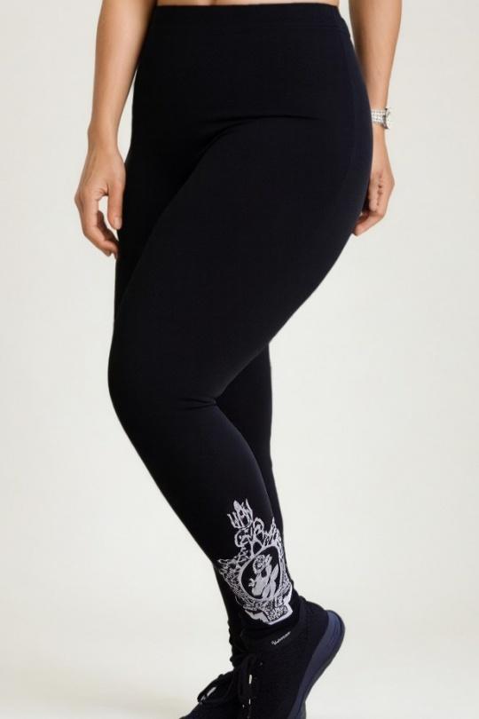 Leggings  Donna Black Pomme Rouge B94 Efashion Paris