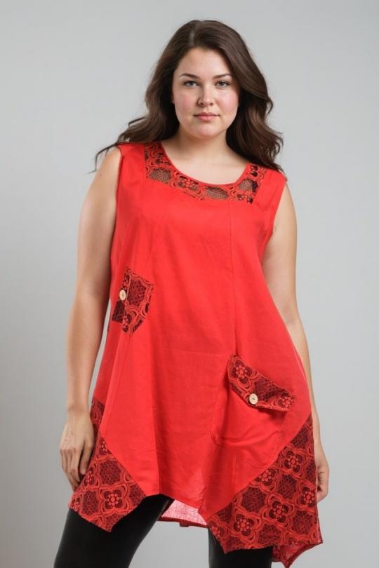 Tuniche Donna Red Pomme Rouge A583 Efashion Paris