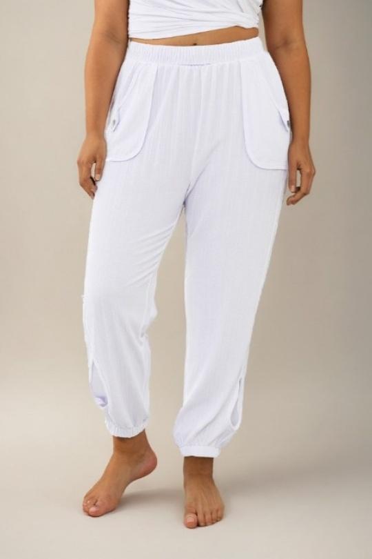 Pantalones Mujer White Pomme Rouge B117 Efashion Paris