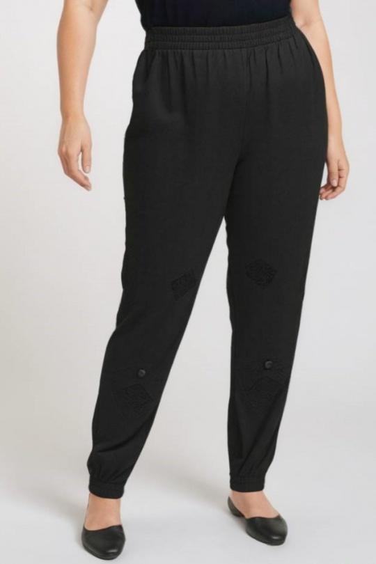 Pantalones Mujer Black Pomme Rouge B119 Efashion Paris