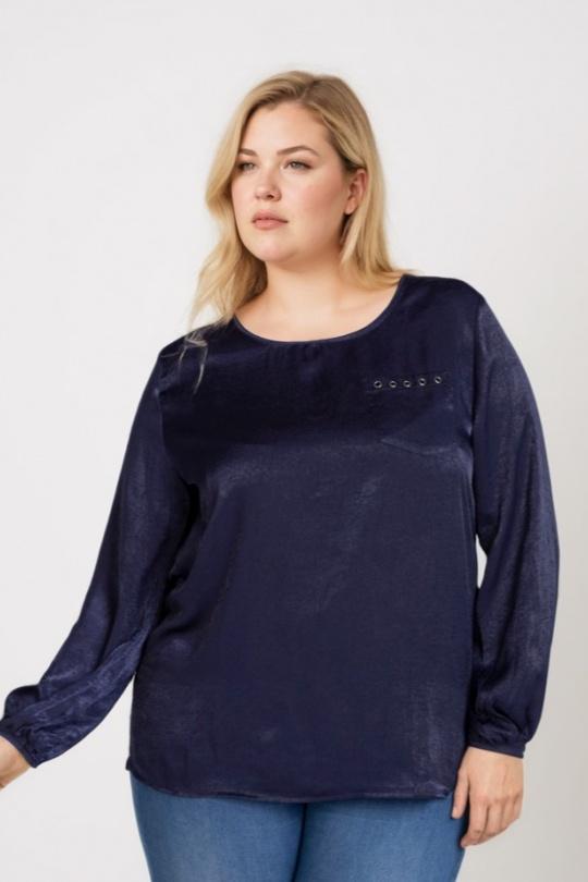 Camisas & blusas Mujer Blue Pomme Rouge C6175 Efashion Paris