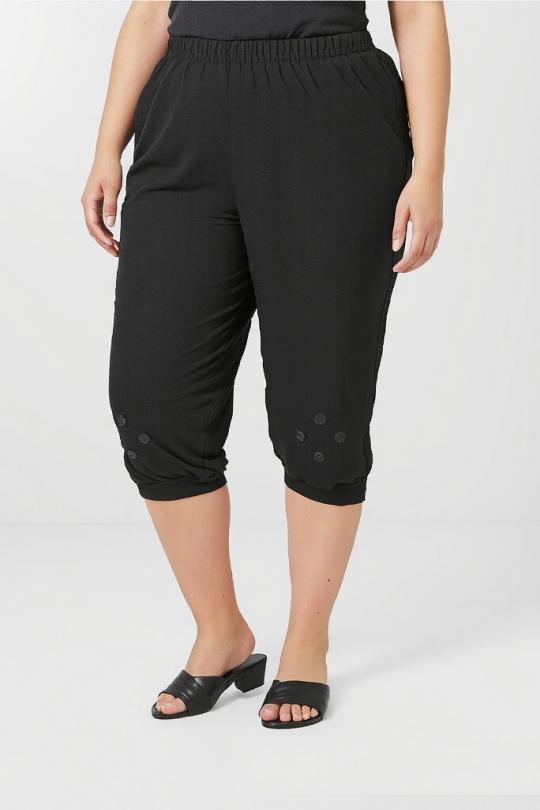 Pantacourts Femme Noir Pomme Rouge B158 Efashion Paris