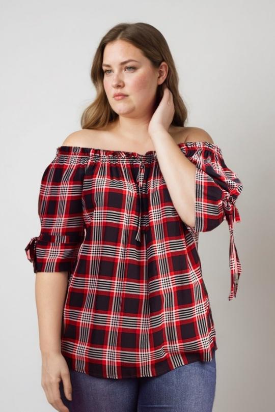 Tops Femme Rouge Pomme Rouge A976 Efashion Paris