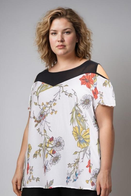 Chemises & blouses Femme Blanc Pomme Rouge A988 Efashion Paris