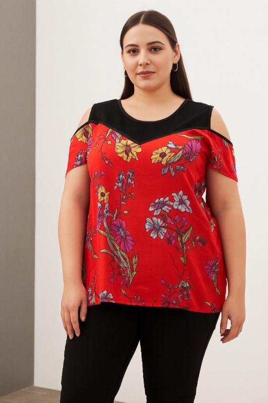 Chemises & blouses Femme Rouge Pomme Rouge A988 Efashion Paris