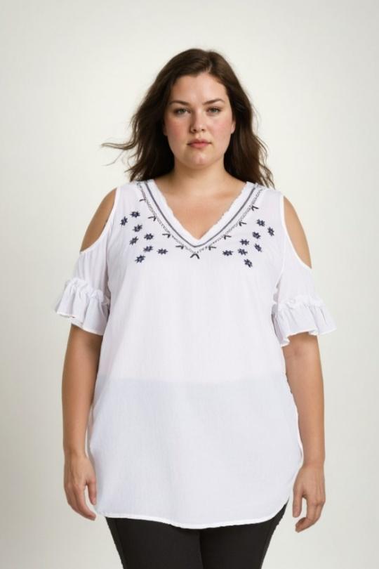 Chemises & blouses Femme Blanc Pomme Rouge A963 Efashion Paris