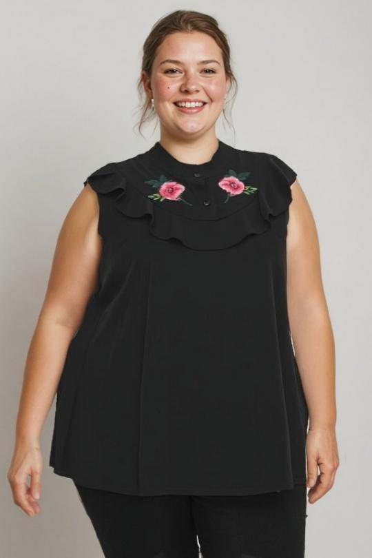 Tops Femme Noir Pomme Rouge A965 Efashion Paris