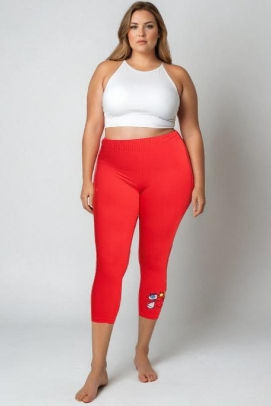Leggings  Femme Rouge Pomme Rouge B173 Efashion Paris