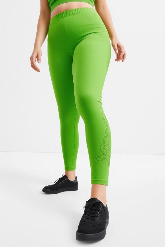 Leggings  Femme Vert Pomme Rouge B207 Efashion Paris
