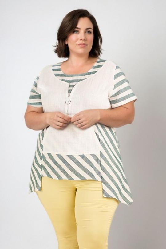 Tuniques Femme Vert Pomme Rouge C6226 Efashion Paris