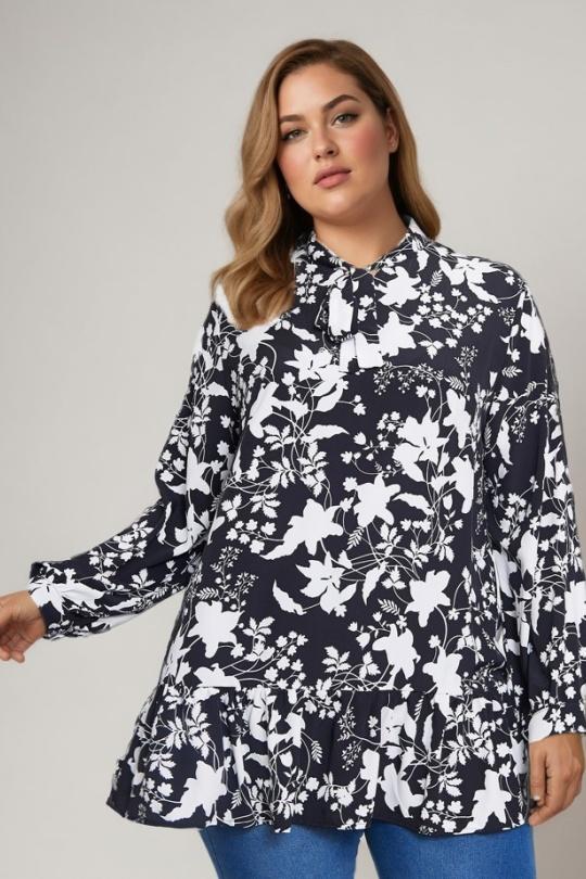 Chemises & blouses Femme Noir Pomme Rouge C6355 Efashion Paris