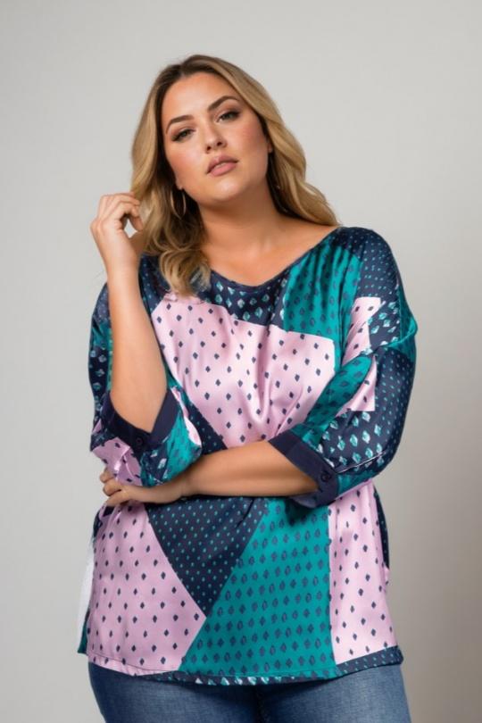 Chemises & blouses Femme Bleu Pomme Rouge C6111 Efashion Paris