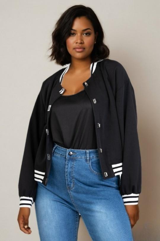 Jackets Women Black Pomme Rouge C6530 Efashion Paris
