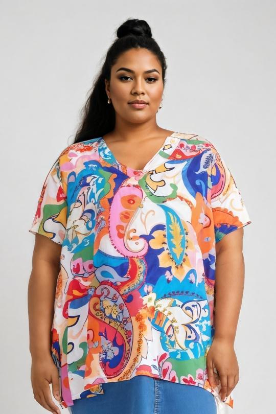 Shirts & blouses  Women White Pomme Rouge C6569 Efashion Paris