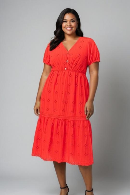 Robes & Combinaisons Femme Rouge Pomme Rouge C6568 Efashion Paris