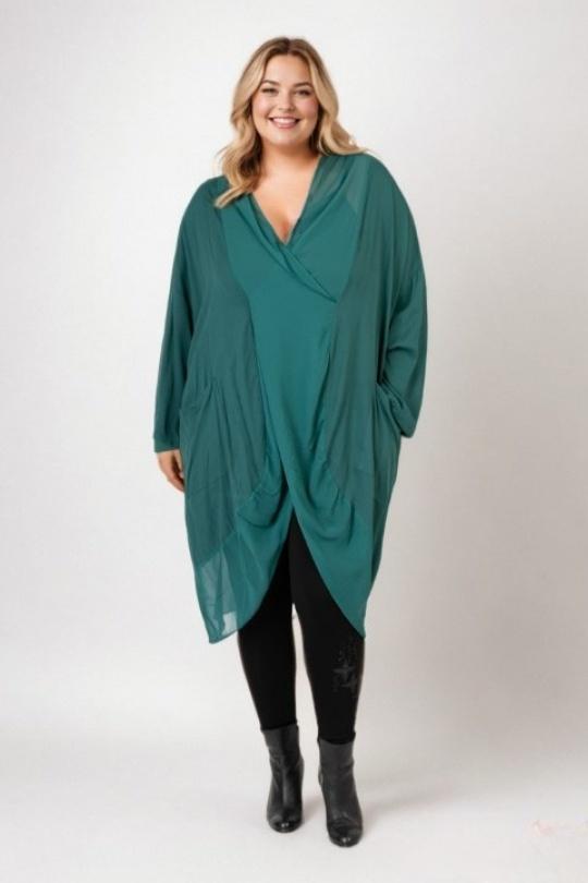 Tuniques Femme Vert Pomme Rouge C6581 Efashion Paris