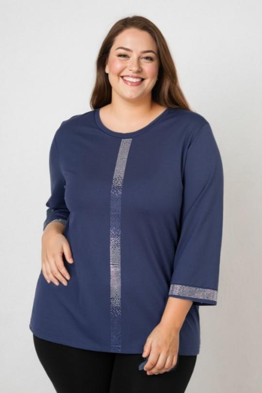 Chemises & blouses Femme Bleu Pomme Rouge C6611 Efashion Paris