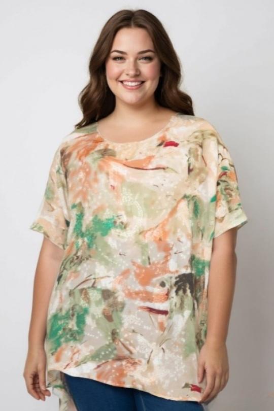 Tops Women Green Pomme Rouge C6596 Efashion Paris