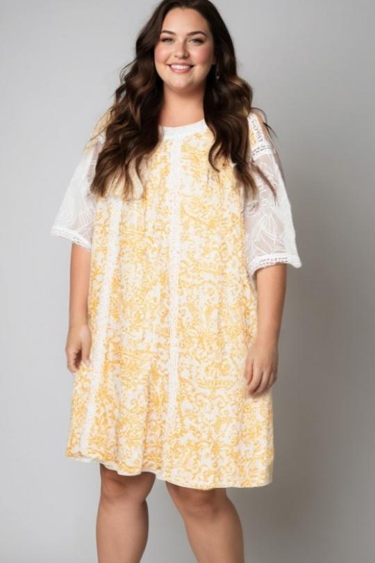 Dresses & Jumpsuits Women Yellow Pomme Rouge C6598 Efashion Paris