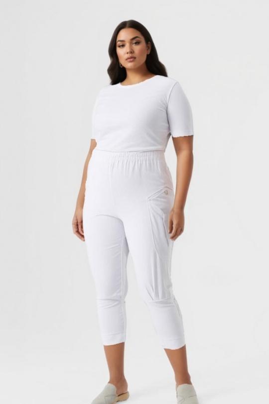 Pantalons Femme Blanc Pomme Rouge B82 Efashion Paris