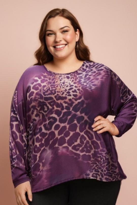 Chemises & blouses Femme Violet Pomme Rouge T7179A Efashion Paris
