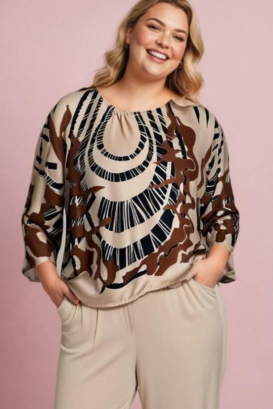Chemises & blouses Femme Beige Pomme Rouge T7179B Efashion Paris