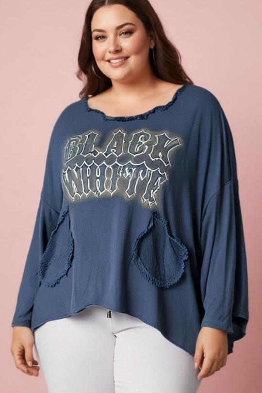 T-shirts Femme Bleu Pomme Rouge T11721 Efashion Paris
