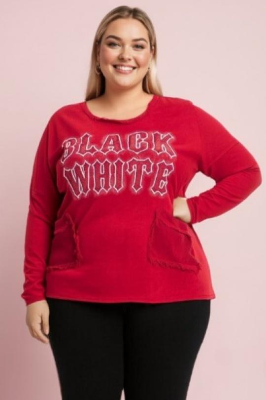 T-shirts Femme Rouge Pomme Rouge T11721 Efashion Paris