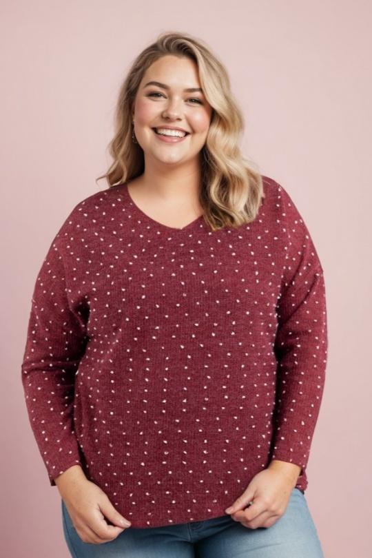 Jumpers Women Red Pomme Rouge T82830 Efashion Paris