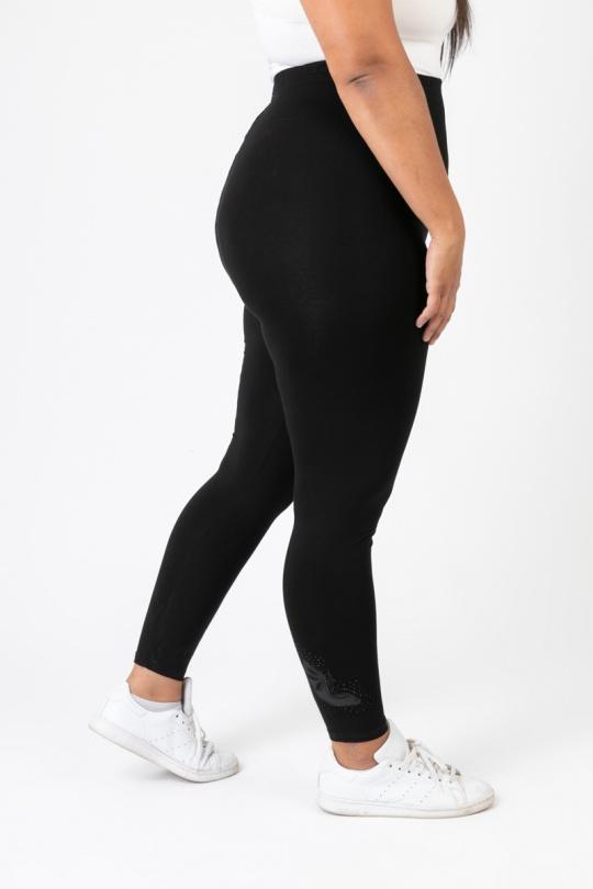Leggings  Women Black Pomme Rouge B253 Efashion Paris