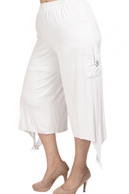 Pantacourts Femme Blanc Pomme Rouge B78 Efashion Paris