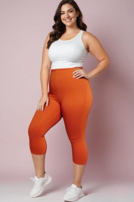 Leggings  Femme Orange Pomme Rouge B215 Efashion Paris
