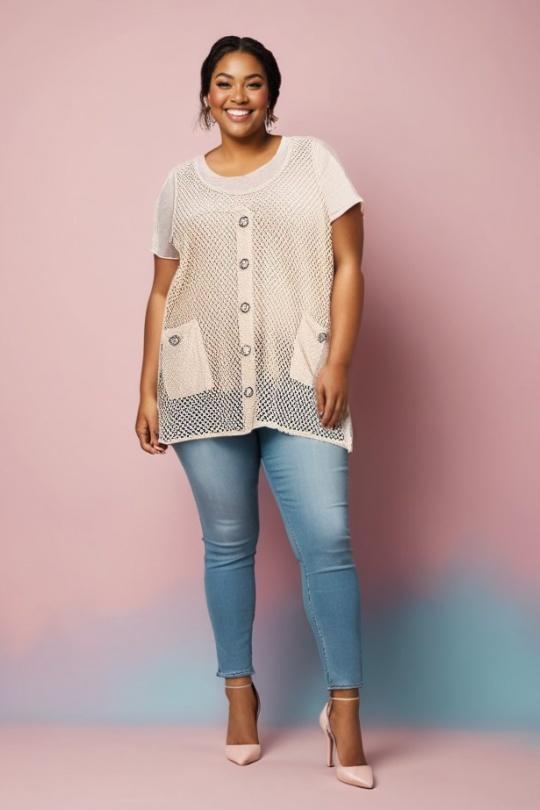 Tuniques Femme Beige Pomme Rouge A339 Efashion Paris