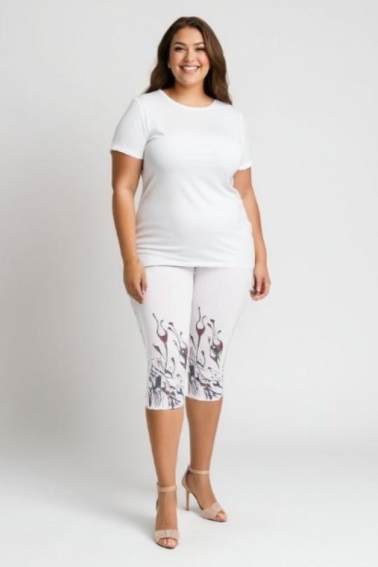 Leggings  Femme Blanc Pomme Rouge B115 Efashion Paris