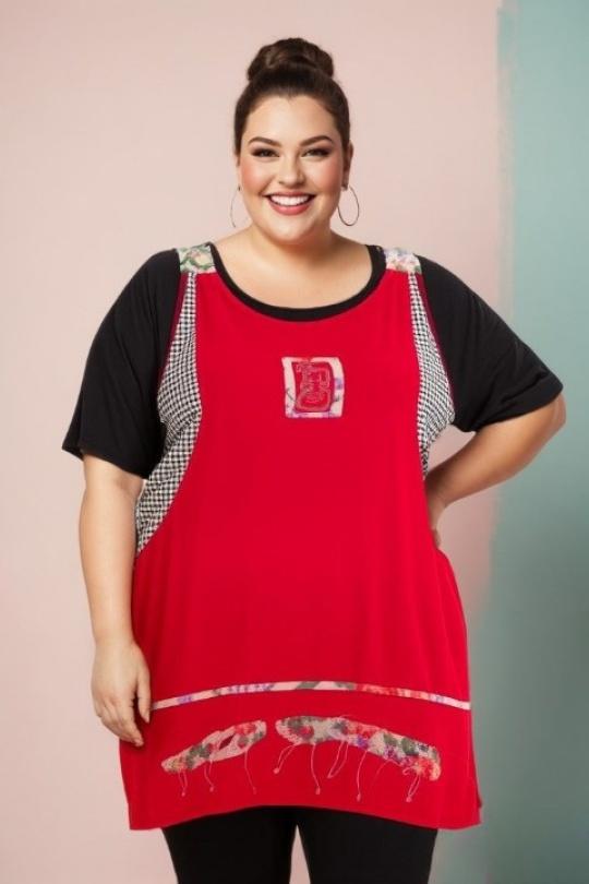 Tuniques Femme Rouge Pomme Rouge A592 Efashion Paris