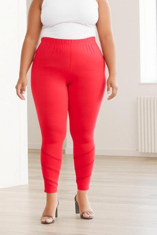 Leggings  Femme Rouge Pomme Rouge B225 Efashion Paris