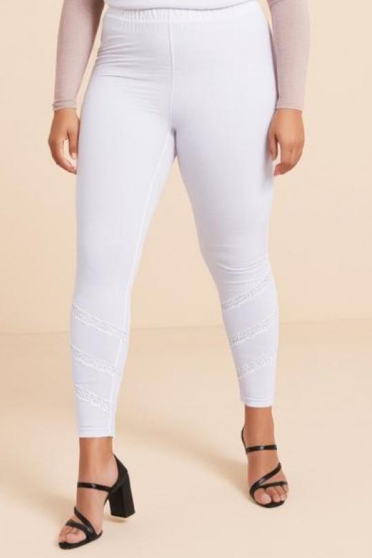 Leggings  Femme Blanc Pomme Rouge B225 Efashion Paris
