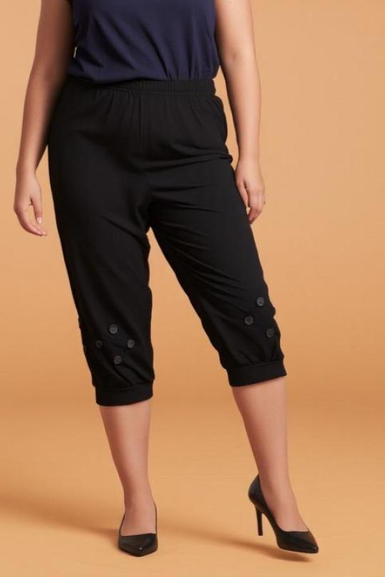 Pantacourts Femme Noir Pomme Rouge B158 Efashion Paris