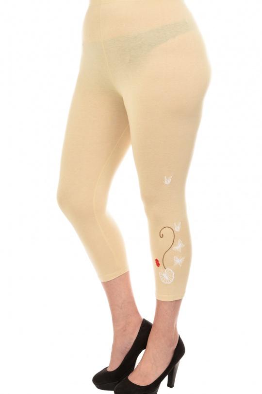 Leggings  Femme Beige Pomme Rouge B028 Efashion Paris