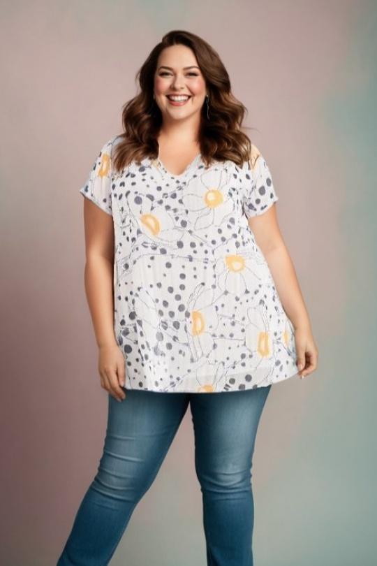 Tops Femme Blanc Pomme Rouge A890 Efashion Paris