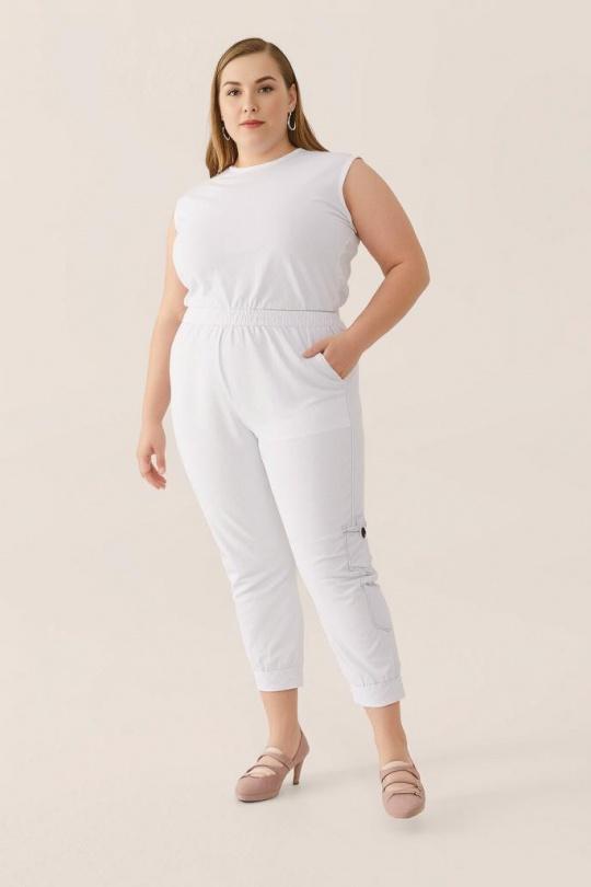 Pantalones Mujer White Pomme Rouge B101 Efashion Paris