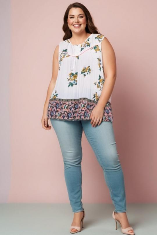 Tops Femme Blanc Pomme Rouge A955 Efashion Paris