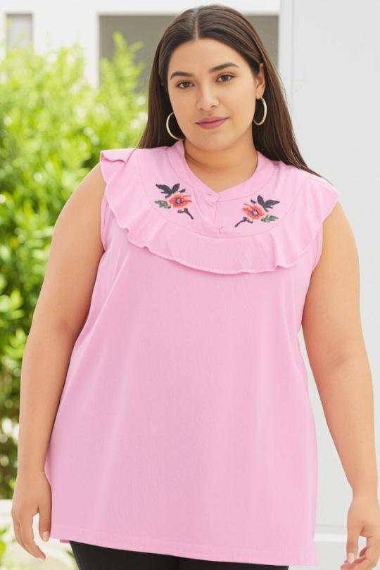 Tops Women Pink Pomme Rouge A965 Efashion Paris